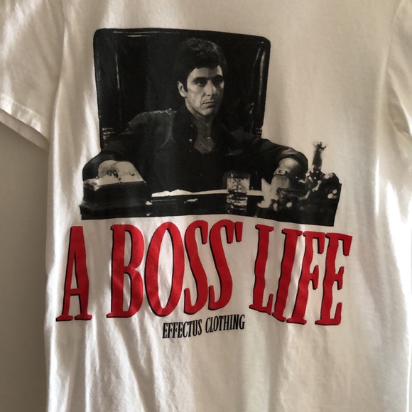 Scarface a Boss Life Tee - Picture 2 of 5